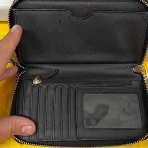 Michael Kors Black Wallet with Gold Accents